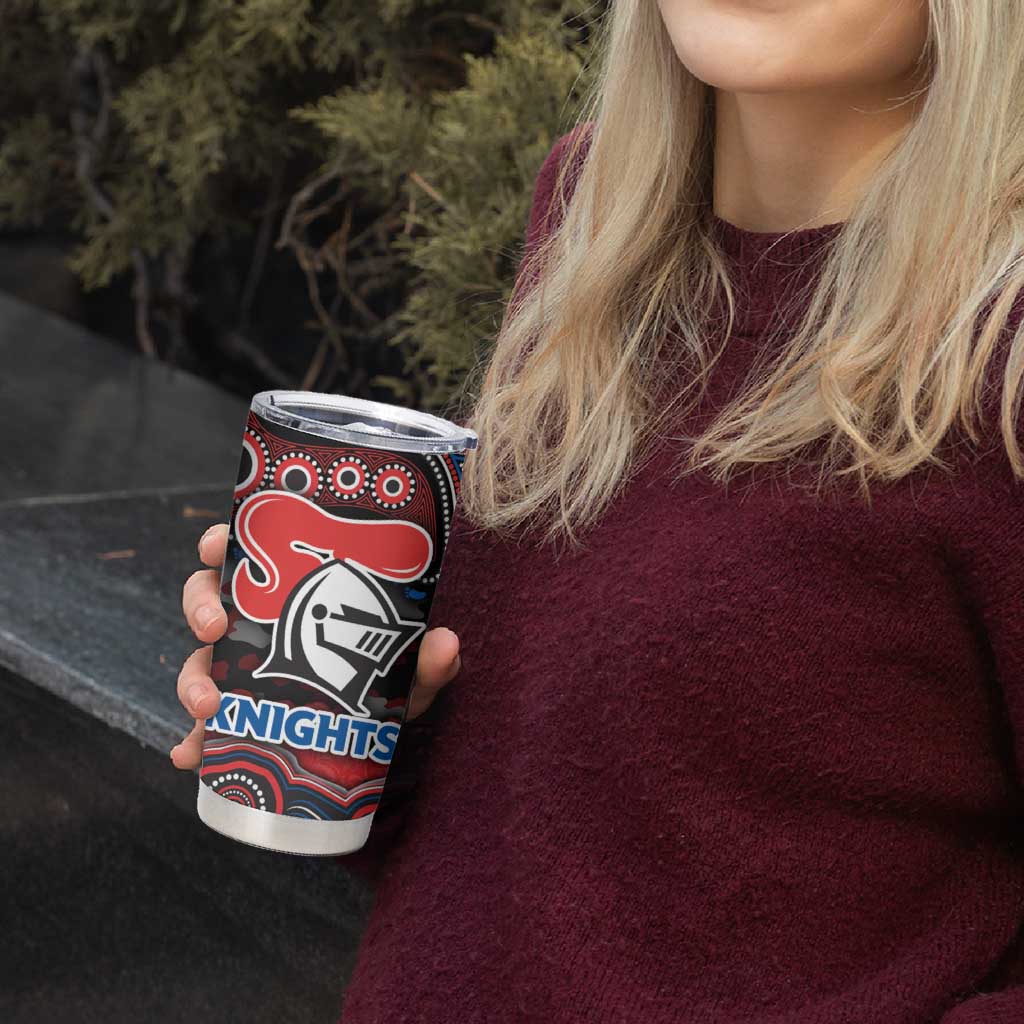 ANZAC Day Newcastle Knights Tumbler Cup Military Memorial Aboriginal Indigenous Art