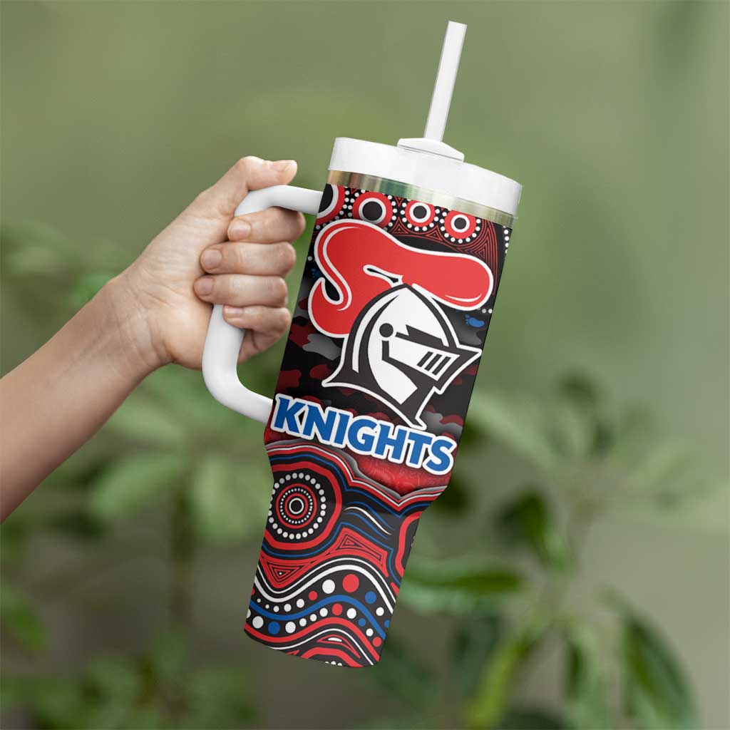 ANZAC Day Newcastle Knights Tumbler With Handle Military Memorial Aboriginal Indigenous Art