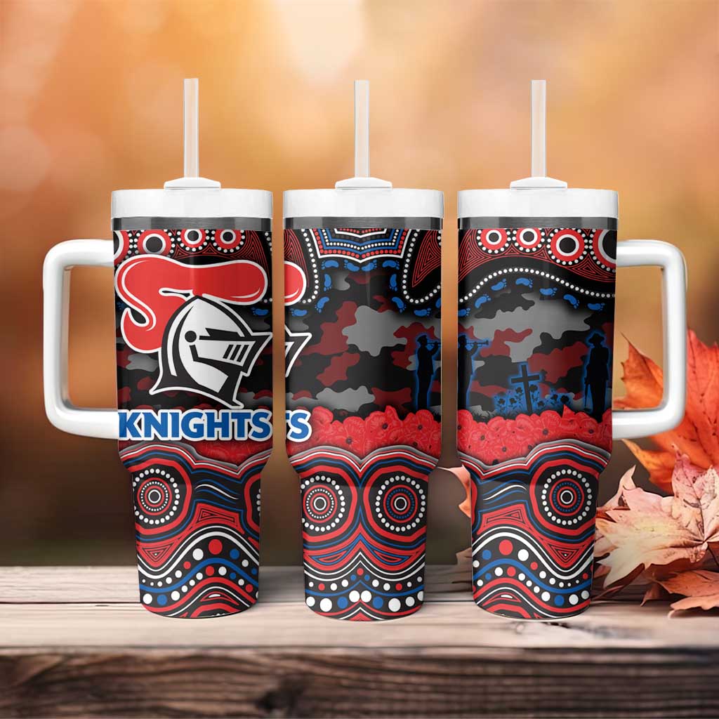 ANZAC Day Newcastle Knights Tumbler With Handle Military Memorial Aboriginal Indigenous Art