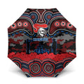 ANZAC Day Newcastle Knights Umbrella Military Memorial Aboriginal Indigenous Art