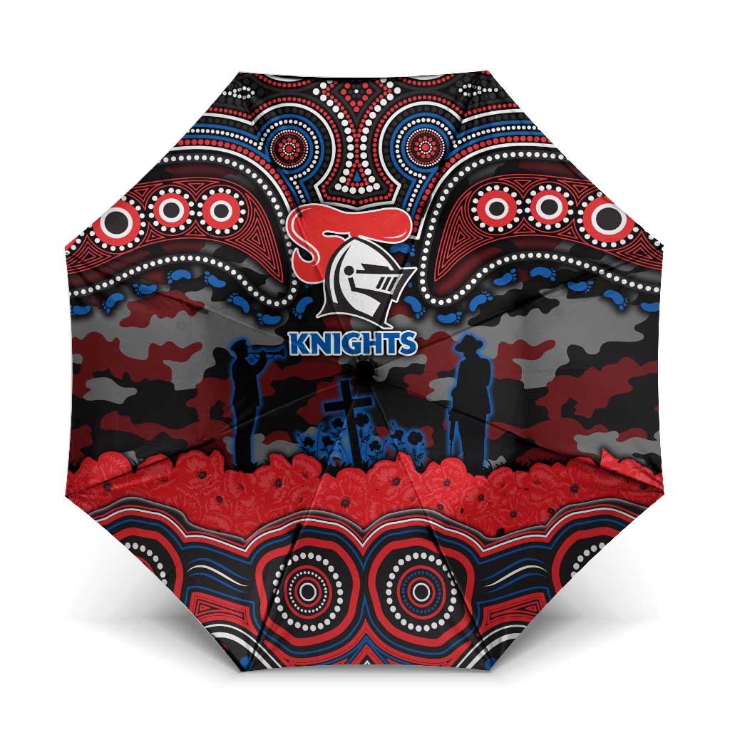 ANZAC Day Newcastle Knights Umbrella Military Memorial Aboriginal Indigenous Art