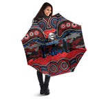 ANZAC Day Newcastle Knights Umbrella Military Memorial Aboriginal Indigenous Art