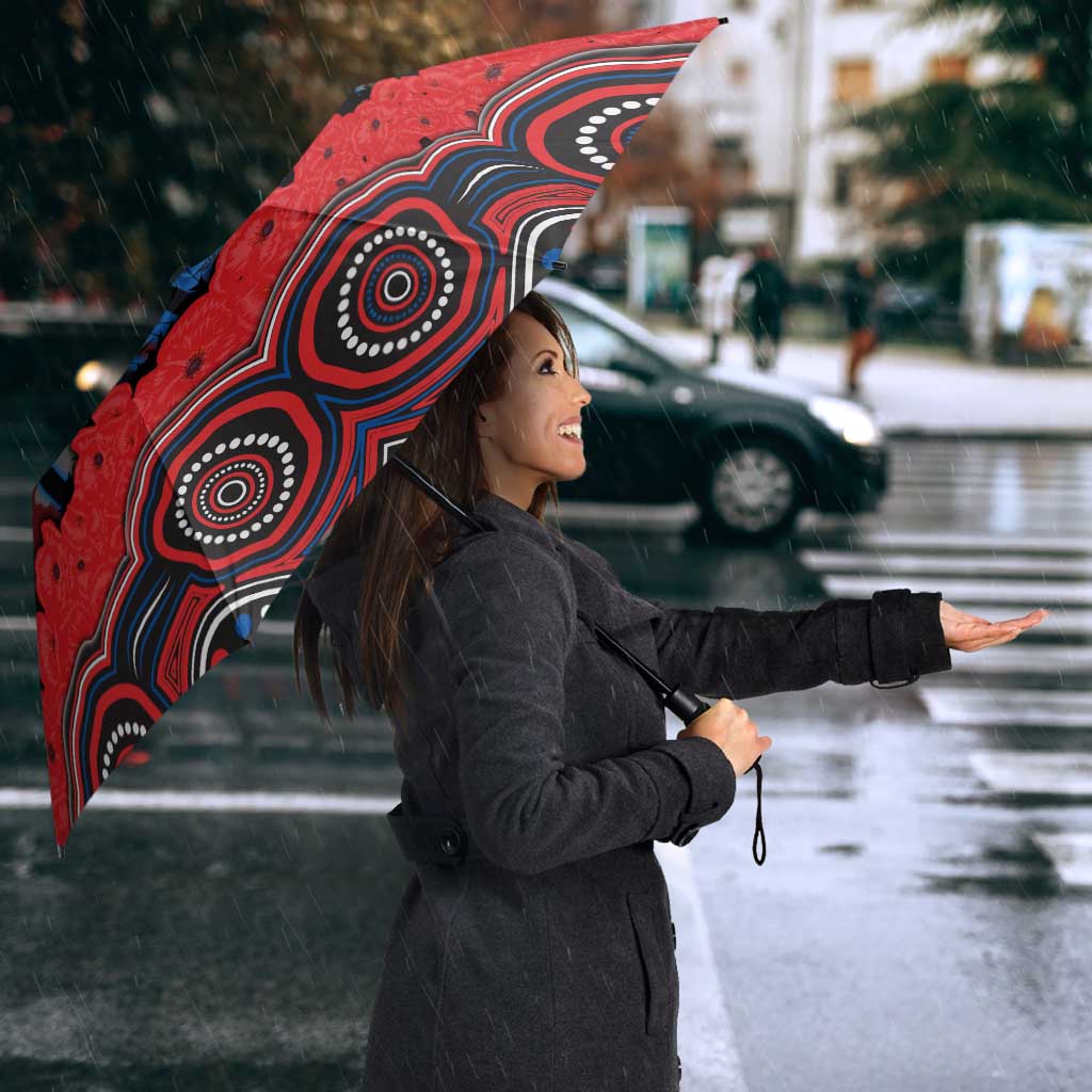 ANZAC Day Newcastle Knights Umbrella Military Memorial Aboriginal Indigenous Art