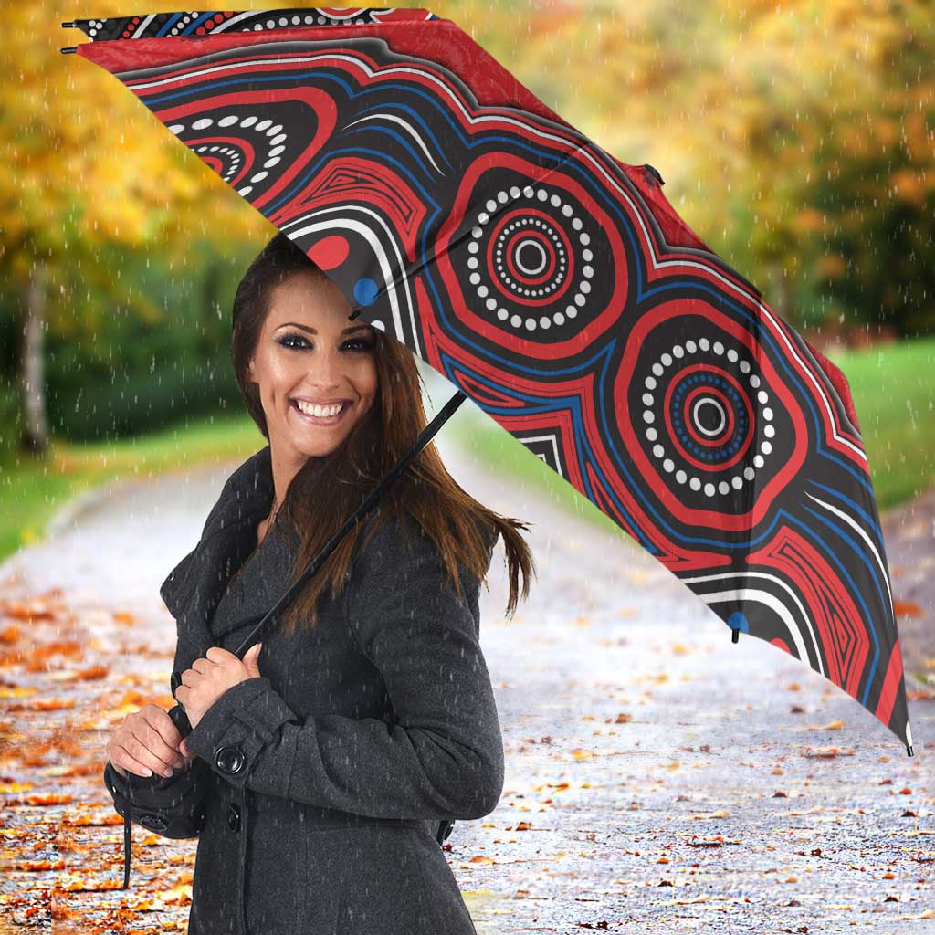 ANZAC Day Newcastle Knights Umbrella Military Memorial Aboriginal Indigenous Art