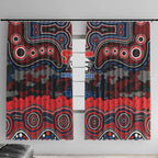 ANZAC Day Newcastle Knights Window Curtain Military Memorial Aboriginal Indigenous Art