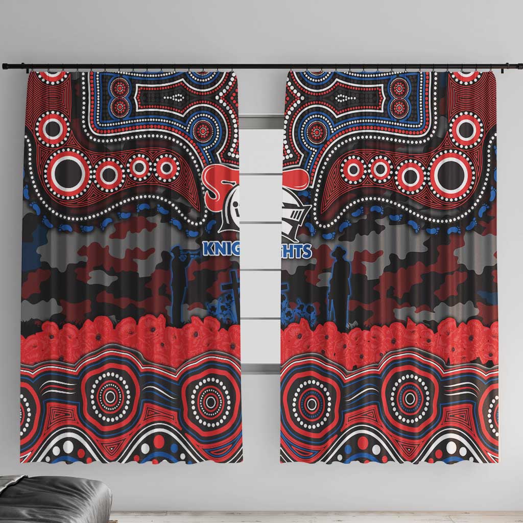 ANZAC Day Newcastle Knights Window Curtain Military Memorial Aboriginal Indigenous Art