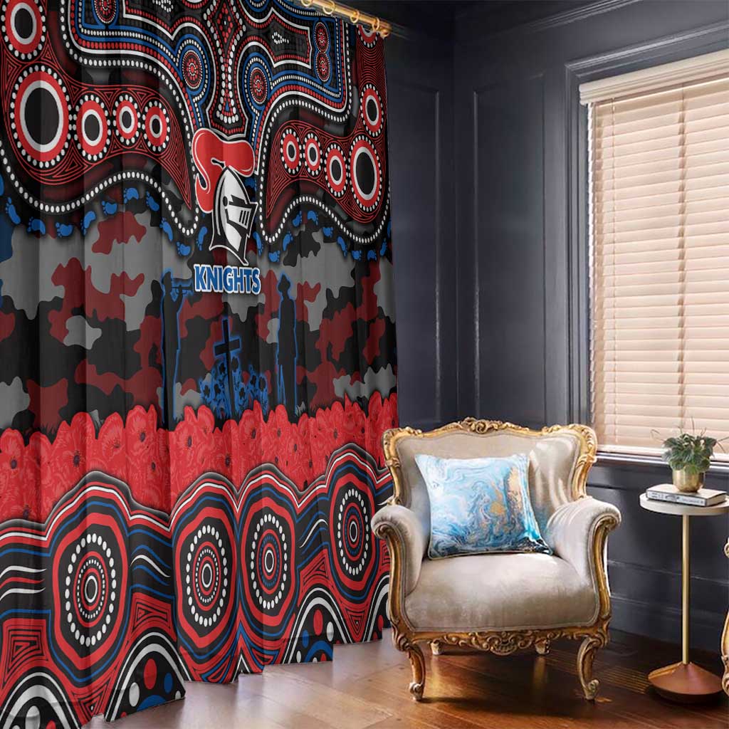 ANZAC Day Newcastle Knights Window Curtain Military Memorial Aboriginal Indigenous Art