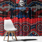 ANZAC Day Newcastle Knights Window Curtain Military Memorial Aboriginal Indigenous Art
