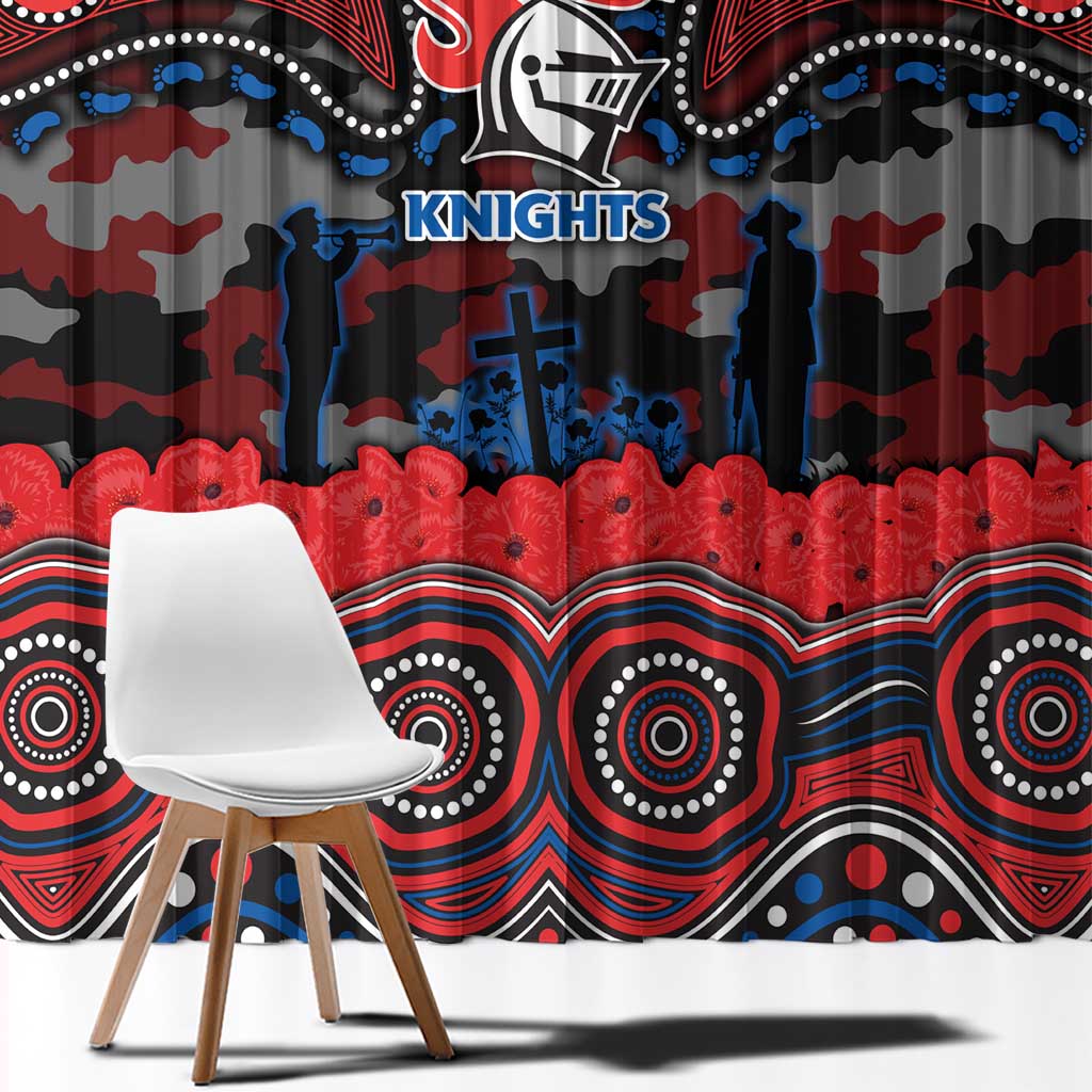 ANZAC Day Newcastle Knights Window Curtain Military Memorial Aboriginal Indigenous Art