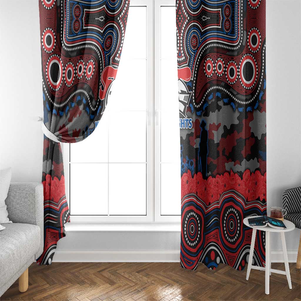 ANZAC Day Newcastle Knights Window Curtain Military Memorial Aboriginal Indigenous Art
