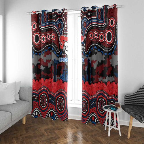 ANZAC Day Newcastle Knights Window Curtain Military Memorial Aboriginal Indigenous Art