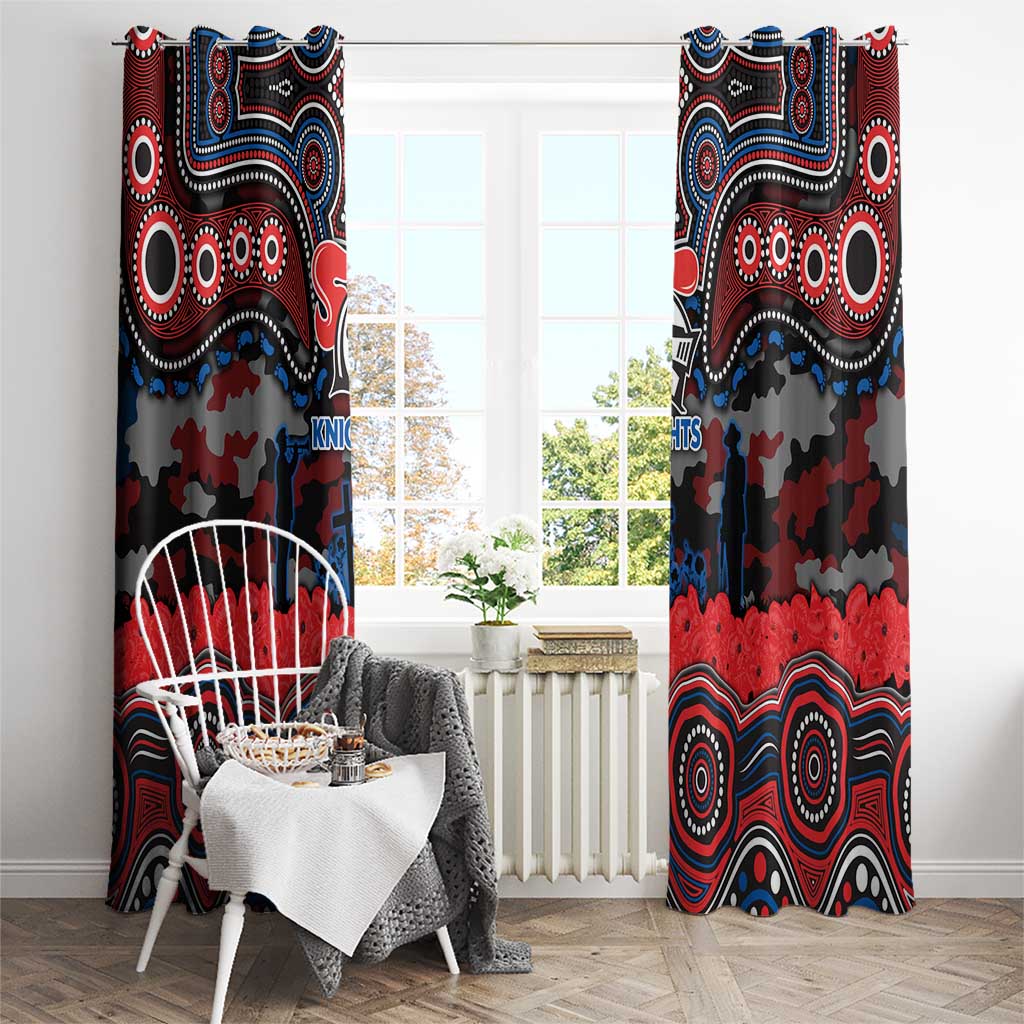 ANZAC Day Newcastle Knights Window Curtain Military Memorial Aboriginal Indigenous Art