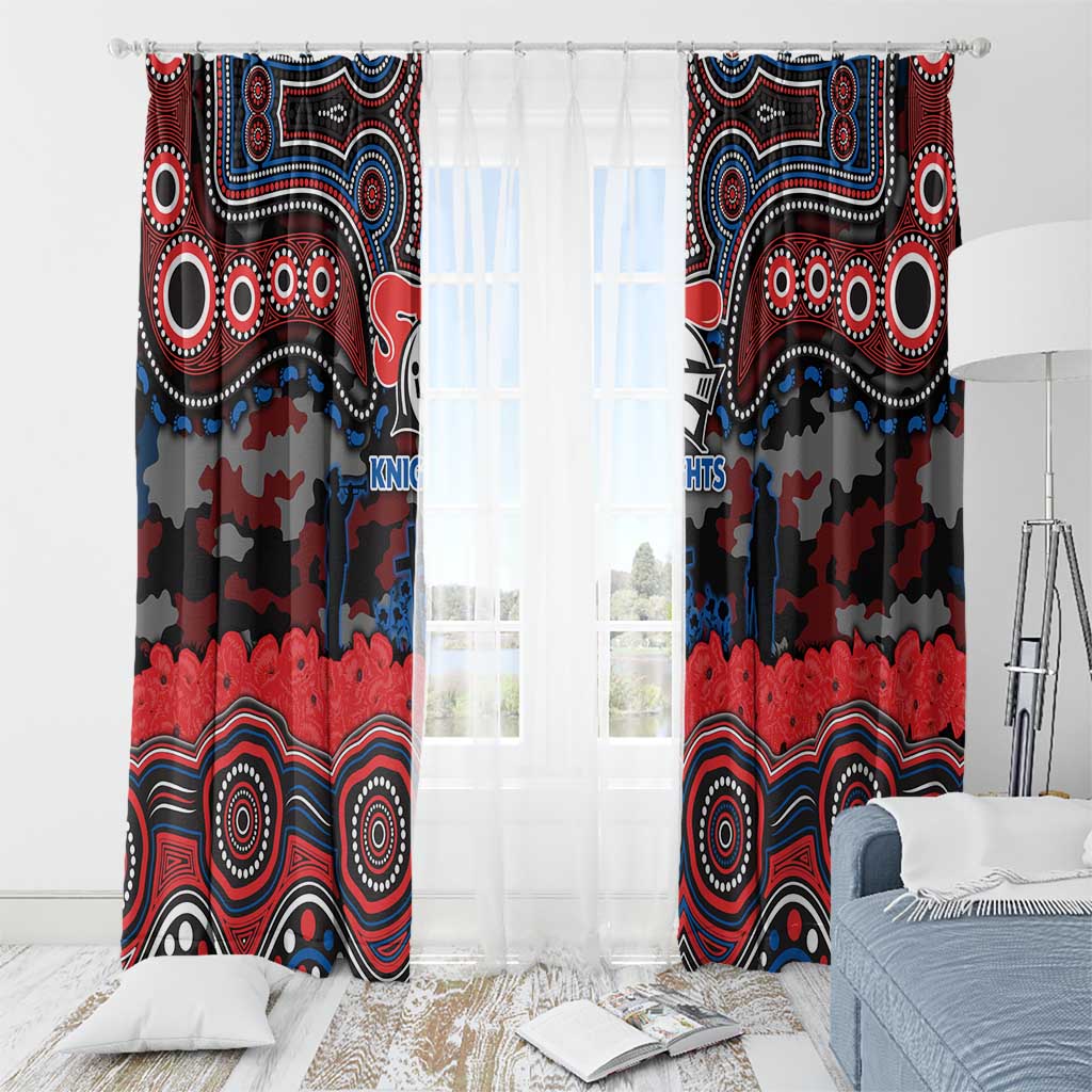 ANZAC Day Newcastle Knights Window Curtain Military Memorial Aboriginal Indigenous Art