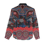 ANZAC Day Newcastle Knights Women Casual Shirt Military Memorial Aboriginal Indigenous Art