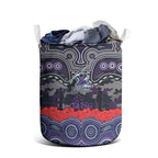 ANZAC Day Melbourne Storm Laundry Basket Military Memorial Aboriginal Indigenous Art