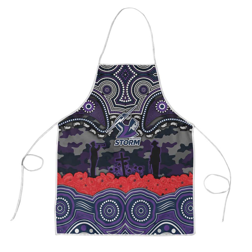 ANZAC Day Melbourne Storm Apron Military Memorial Aboriginal Indigenous Art