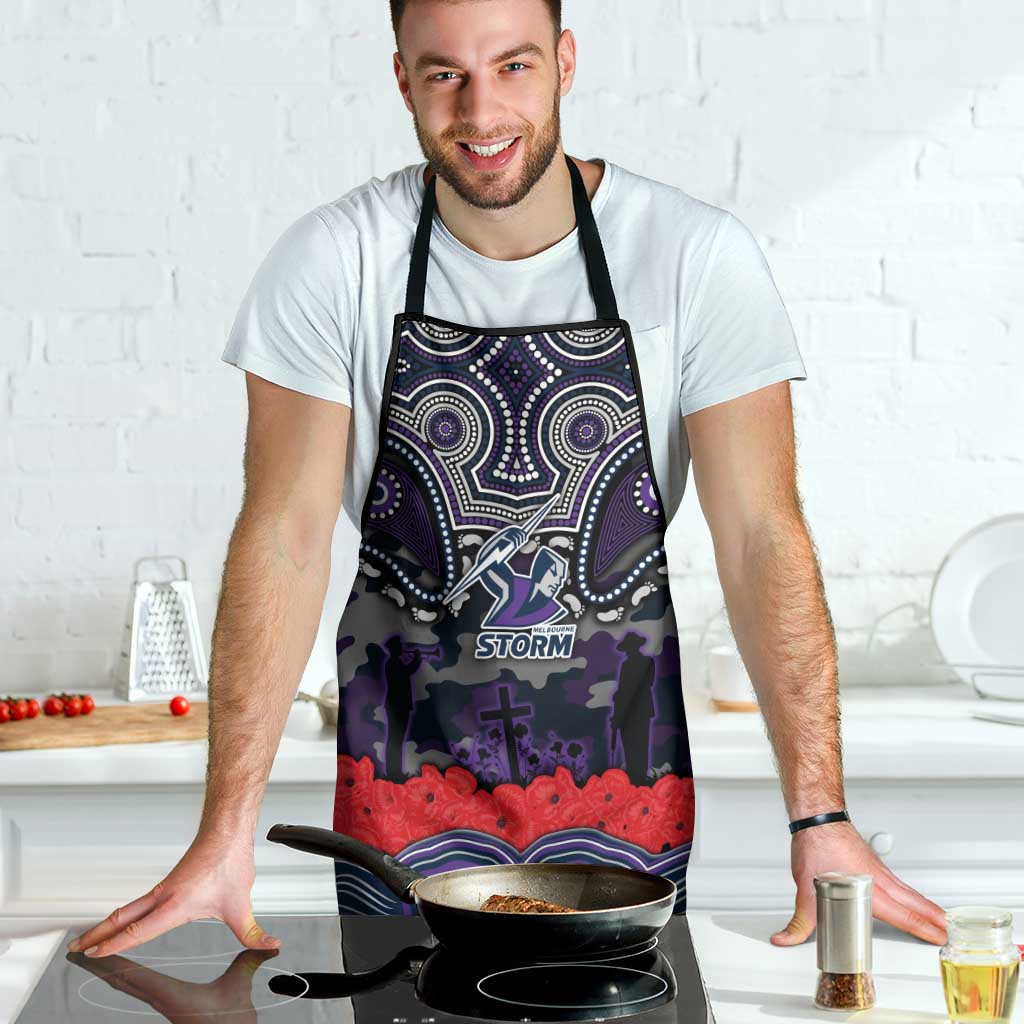 ANZAC Day Melbourne Storm Apron Military Memorial Aboriginal Indigenous Art