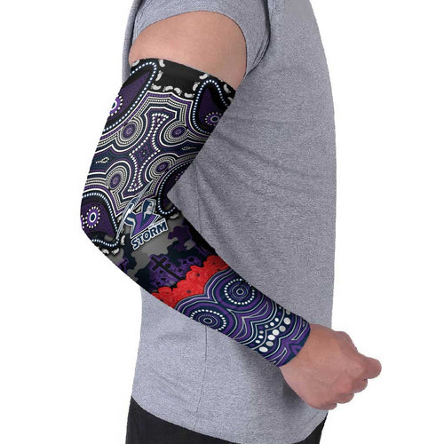 ANZAC Day Melbourne Storm Arm Sleeves Military Memorial Aboriginal Indigenous Art