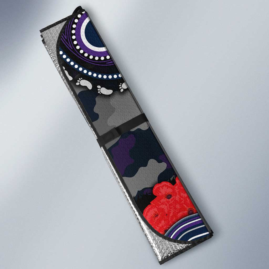 ANZAC Day Melbourne Storm Auto Sun Shade Military Memorial Aboriginal Indigenous Art
