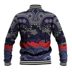 ANZAC Day Melbourne Storm Baseball Jacket Military Memorial Aboriginal Indigenous Art