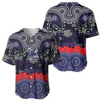 ANZAC Day Melbourne Storm Baseball Jersey Military Memorial Aboriginal Indigenous Art