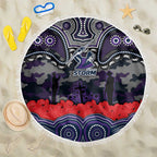 ANZAC Day Melbourne Storm Beach Blanket Military Memorial Aboriginal Indigenous Art