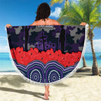 ANZAC Day Melbourne Storm Beach Blanket Military Memorial Aboriginal Indigenous Art