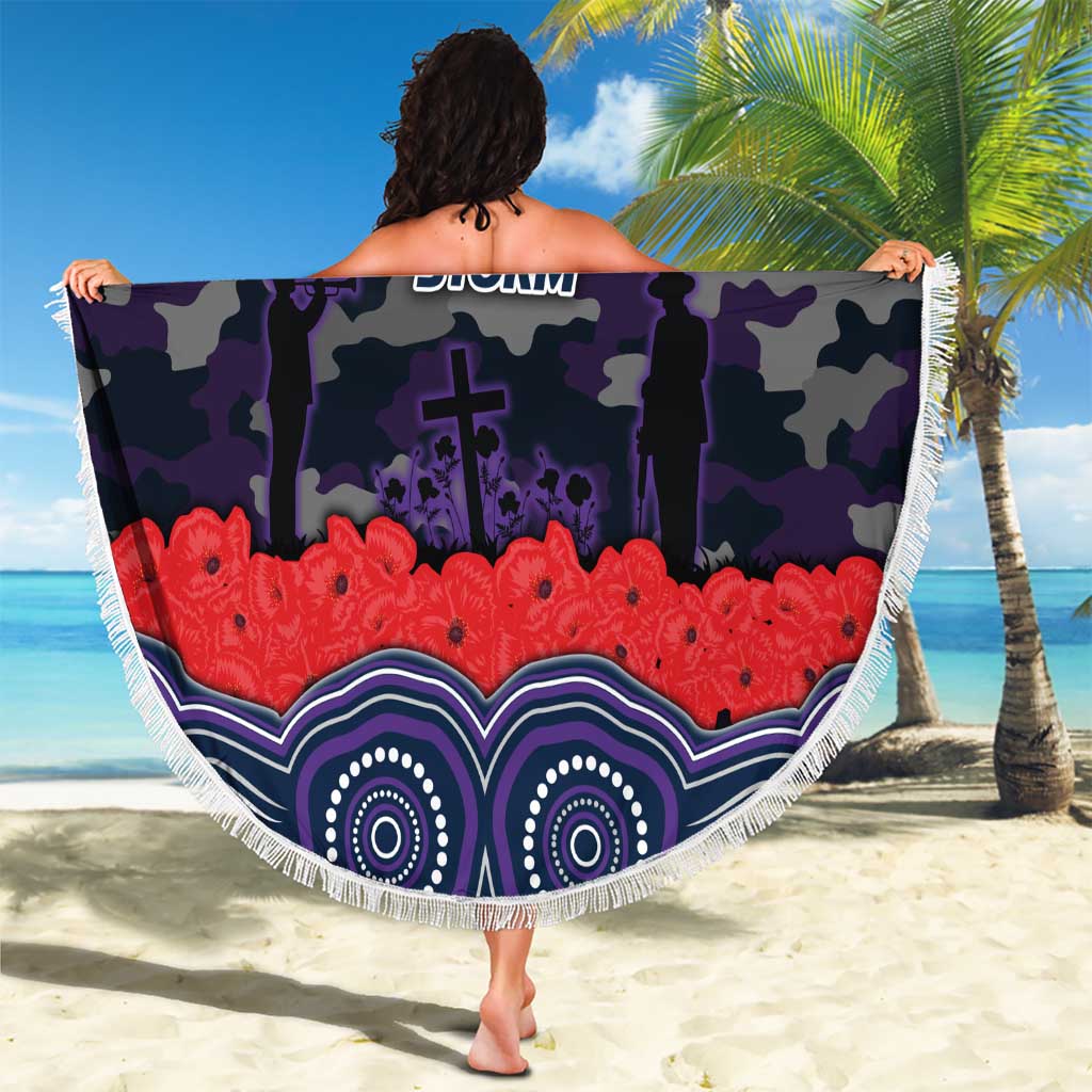 ANZAC Day Melbourne Storm Beach Blanket Military Memorial Aboriginal Indigenous Art