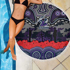 ANZAC Day Melbourne Storm Beach Blanket Military Memorial Aboriginal Indigenous Art