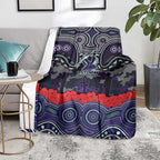 ANZAC Day Melbourne Storm Blanket Military Memorial Aboriginal Indigenous Art
