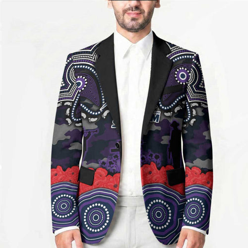 ANZAC Day Melbourne Storm Blazer Military Memorial Aboriginal Indigenous Art
