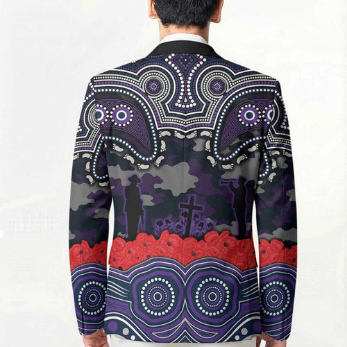 ANZAC Day Melbourne Storm Blazer Military Memorial Aboriginal Indigenous Art