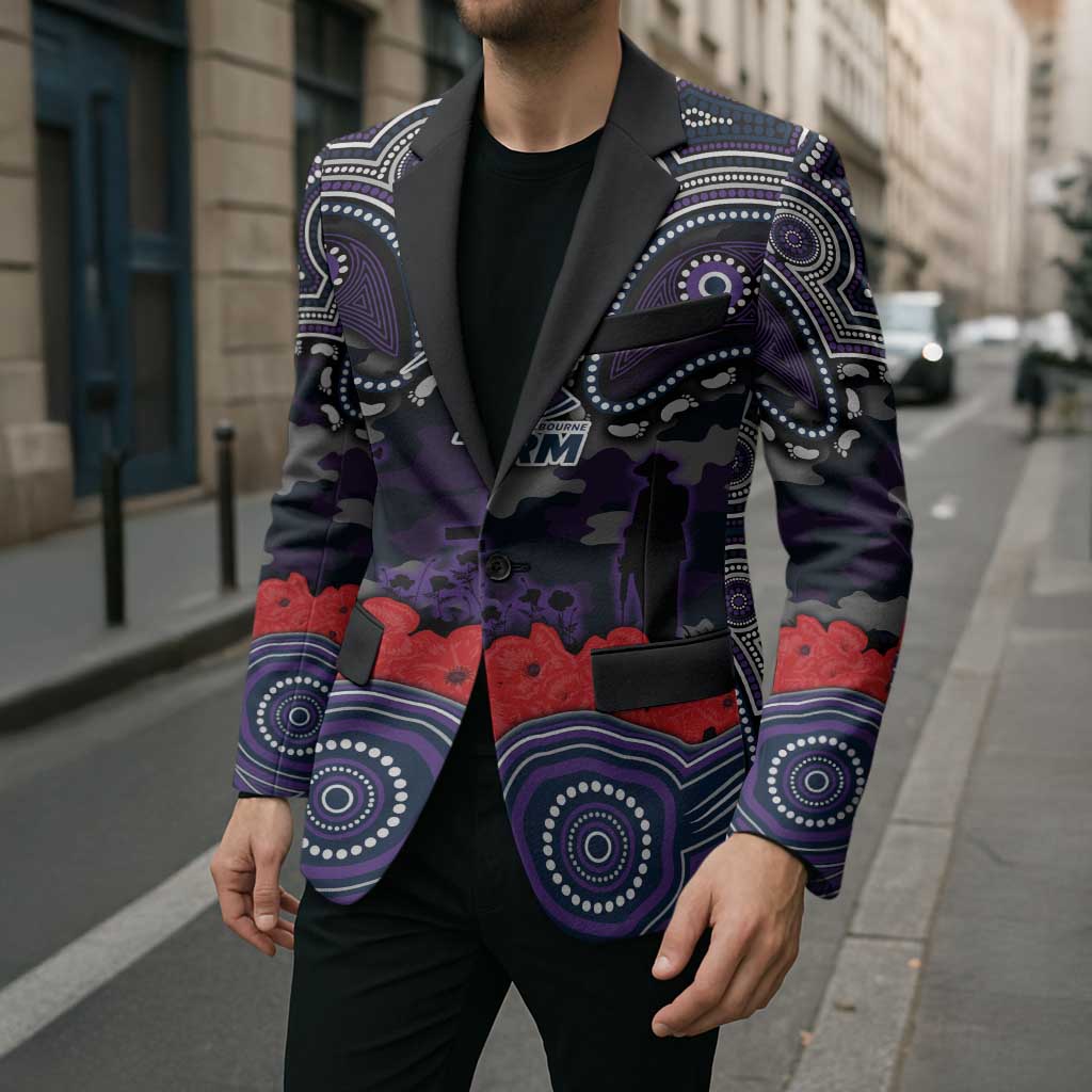 ANZAC Day Melbourne Storm Blazer Military Memorial Aboriginal Indigenous Art