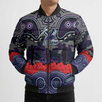 ANZAC Day Melbourne Storm Bomber Puffer Jacket Military Memorial Aboriginal Indigenous Art