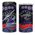 ANZAC Day Melbourne Storm 4 in 1 Can Cooler Tumbler Military Memorial Aboriginal Indigenous Art