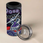 ANZAC Day Melbourne Storm 4 in 1 Can Cooler Tumbler Military Memorial Aboriginal Indigenous Art