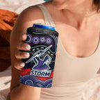 ANZAC Day Melbourne Storm 4 in 1 Can Cooler Tumbler Military Memorial Aboriginal Indigenous Art