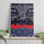 ANZAC Day Melbourne Storm Canvas Wall Art Military Memorial Aboriginal Indigenous Art