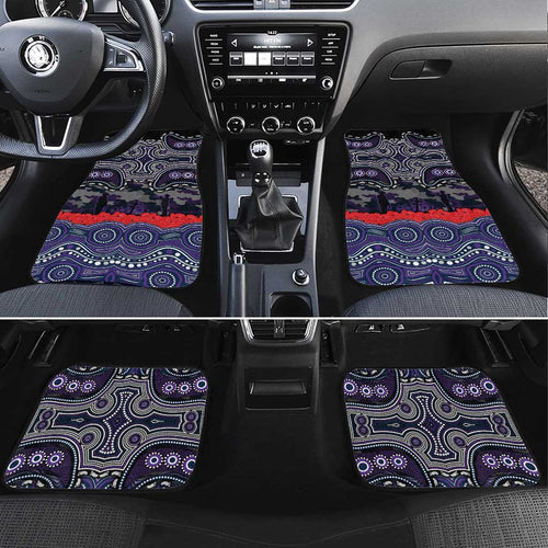 ANZAC Day Melbourne Storm Car Mats Military Memorial Aboriginal Indigenous Art