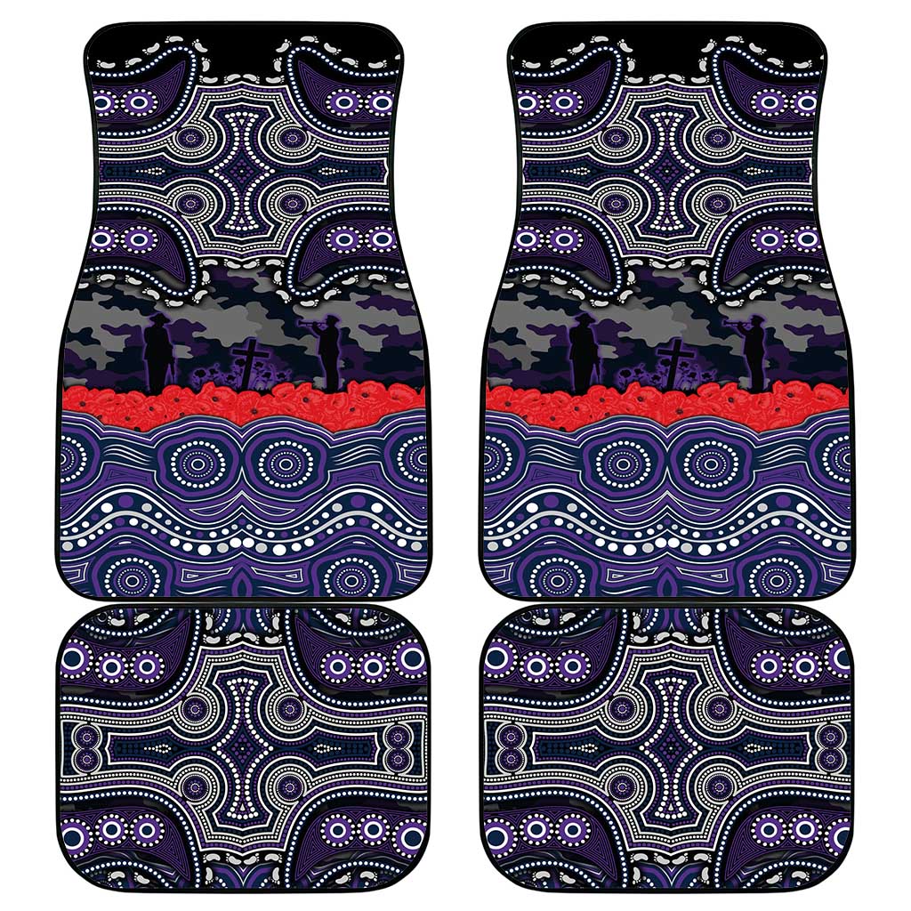 ANZAC Day Melbourne Storm Car Mats Military Memorial Aboriginal Indigenous Art