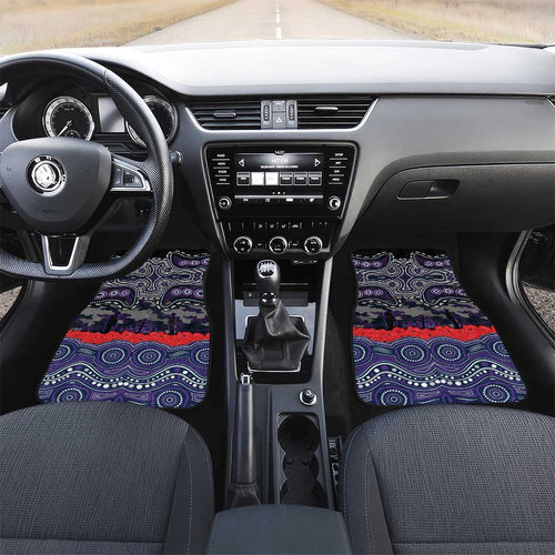 ANZAC Day Melbourne Storm Car Mats Military Memorial Aboriginal Indigenous Art