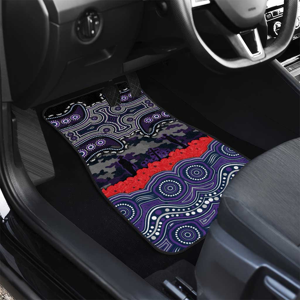 ANZAC Day Melbourne Storm Car Mats Military Memorial Aboriginal Indigenous Art