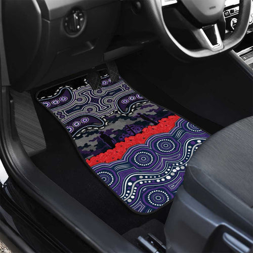 ANZAC Day Melbourne Storm Car Mats Military Memorial Aboriginal Indigenous Art