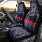 ANZAC Day Melbourne Storm Car Seat Cover Military Memorial Aboriginal Indigenous Art