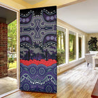 ANZAC Day Melbourne Storm Door Cover Military Memorial Aboriginal Indigenous Art