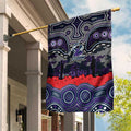 ANZAC Day Melbourne Storm Garden Flag Military Memorial Aboriginal Indigenous Art