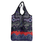 ANZAC Day Melbourne Storm Grocery Bag Military Memorial Aboriginal Indigenous Art