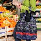 ANZAC Day Melbourne Storm Grocery Bag Military Memorial Aboriginal Indigenous Art