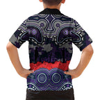 ANZAC Day Melbourne Storm Hawaiian Shirt Military Memorial Aboriginal Indigenous Art