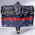ANZAC Day Melbourne Storm Hooded Blanket Military Memorial Aboriginal Indigenous Art